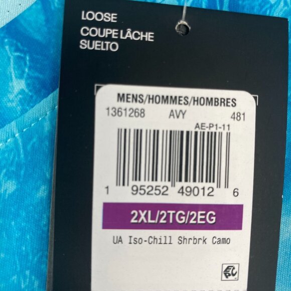 Under Armour Men's Fishing Long Sleeve Tee.Blue, Loose Fit. Lightweight. 2XLarge - Picture 4 of 11